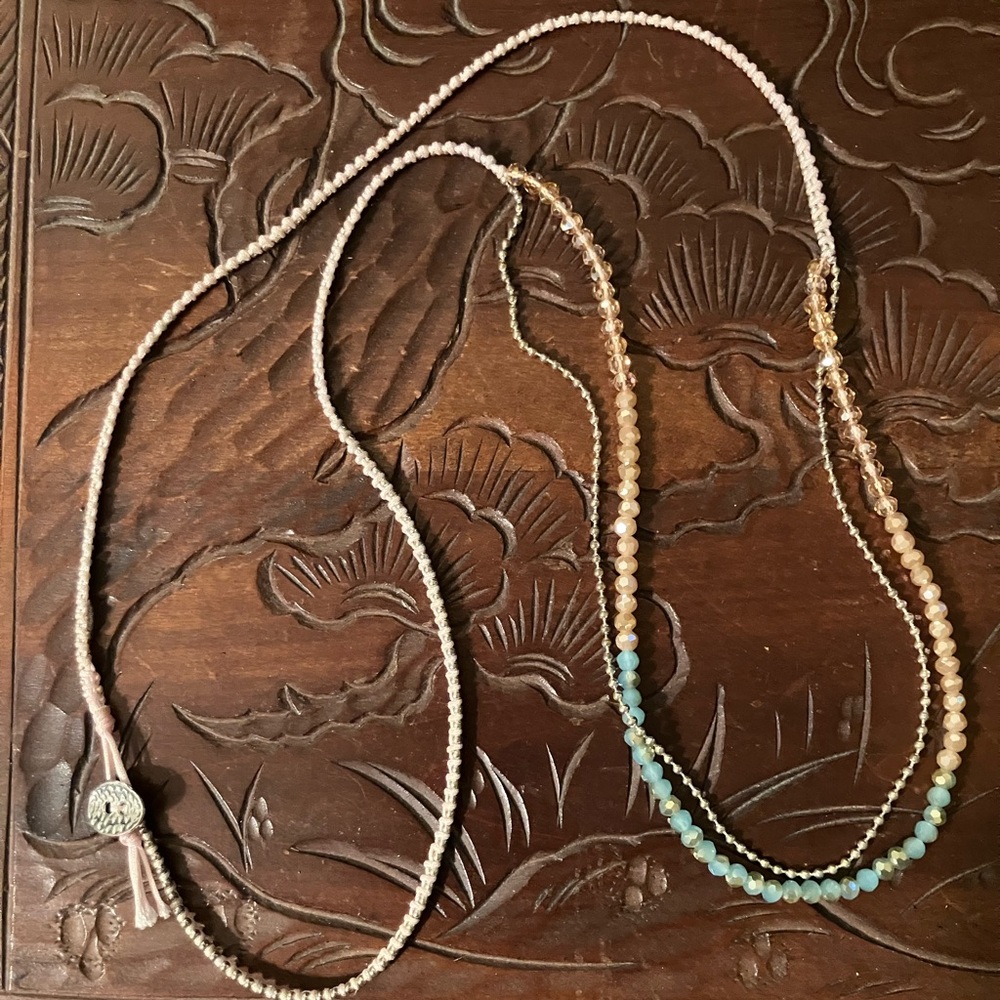 Necklace to wrap bracelet